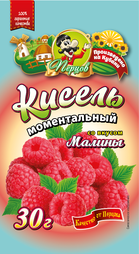 картинка Кисель со вкусом малины 30 г от Кубанского производителя натуральных специй и приправ  Перцов