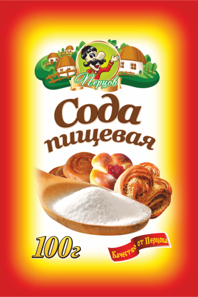 картинка Сода пищевая 100 г от Кубанского производителя натуральных специй и приправ  Перцов