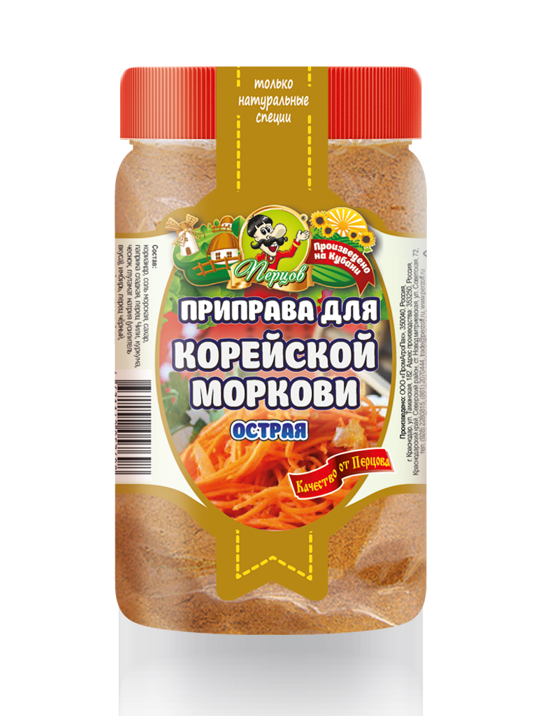 картинка Приправа для корейской моркови не острая (баночка) от Кубанского производителя натуральных специй и приправ  Перцов