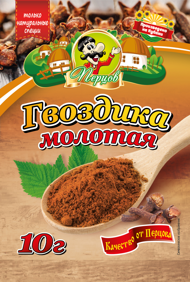 картинка Гвоздика молотая 10 г от Кубанского производителя натуральных специй и приправ  Перцов